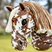 Westernhoofdstel voor stokpaard Bruin Westernhoofdstel voor stokpaard Bruin