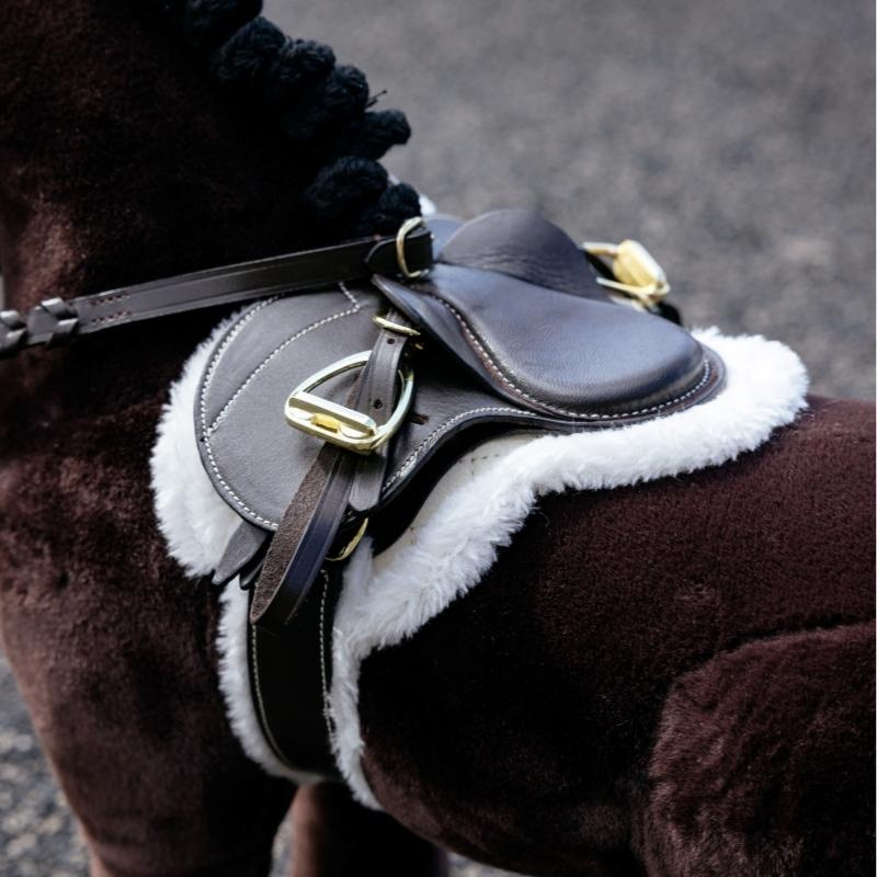 Hunter zadeldek & Singel Toy Pony Hunter Bruin