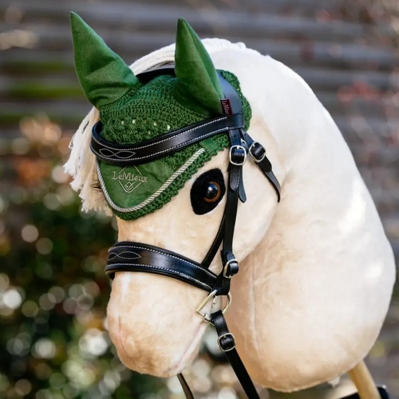 Oornetje voor stokpaard Classic Groen