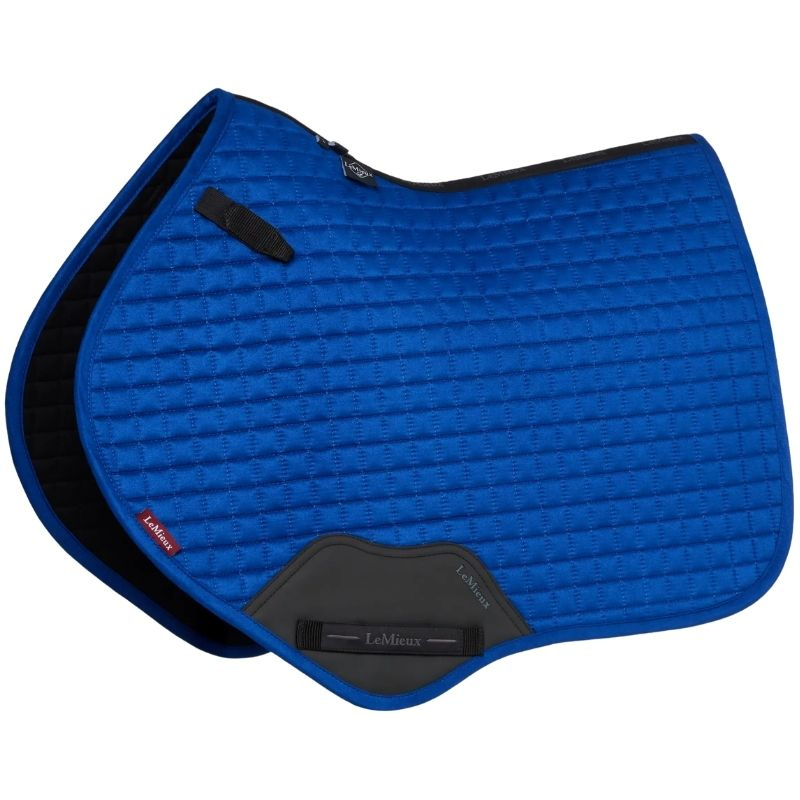 Zadeldekje Suede Square Blauw