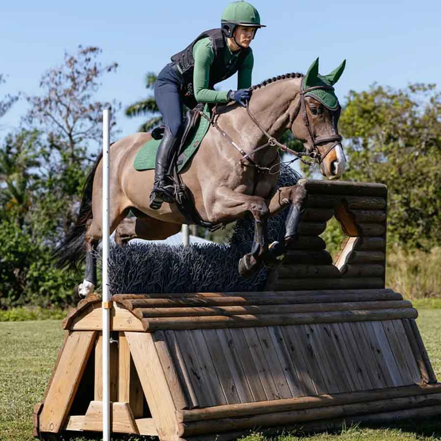 Zadeldekje Suede Square Groen