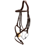 Hoofdstel Mexicaanse neusriem Plaited New English Collection Bruin Hoofdstel Mexicaanse neusriem Plaited New English Collection Bruin