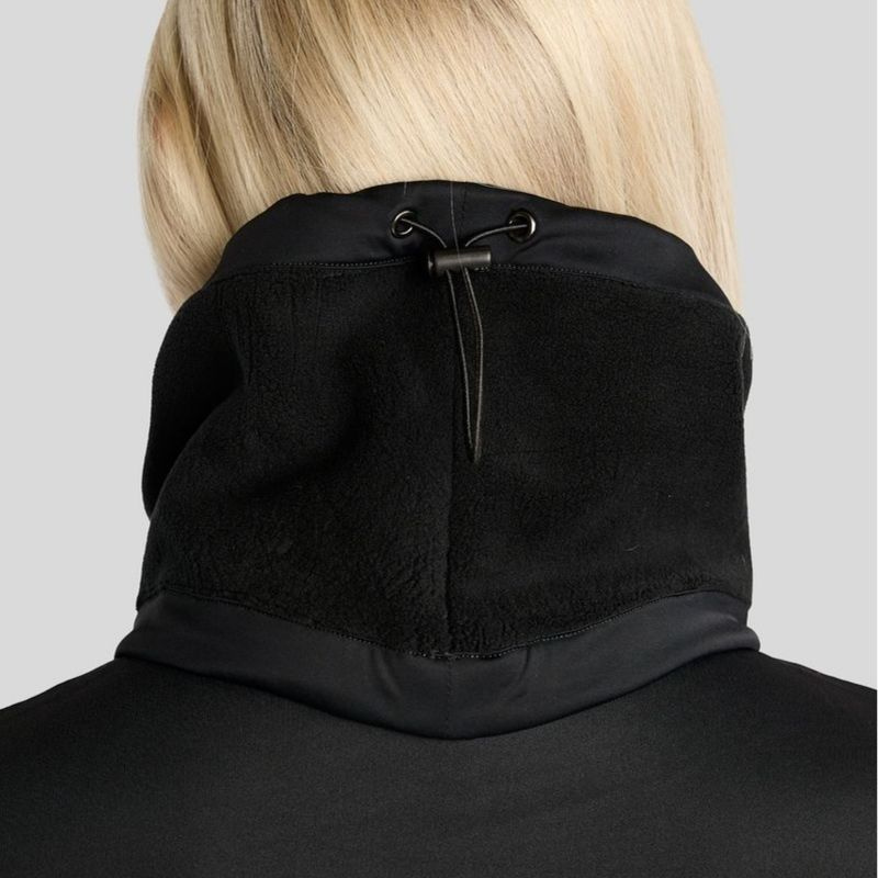 Halskraag MoEllie Fleece Crystals Zwart