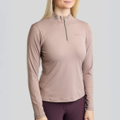 Trainingstop MoMegan Polo Long Sleeve Pearl Grey Trainingstop MoMegan Polo Long Sleeve Pearl Grey