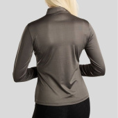 Trainingstop MoMegan Polo Long Sleeve Grijs Trainingstop MoMegan Polo Long Sleeve Grijs
