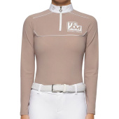 Wedstrijdshirt Jr Team Daytona Jersey Zip Polo Beige Wedstrijdshirt Jr Team Daytona Jersey Zip Polo Beige