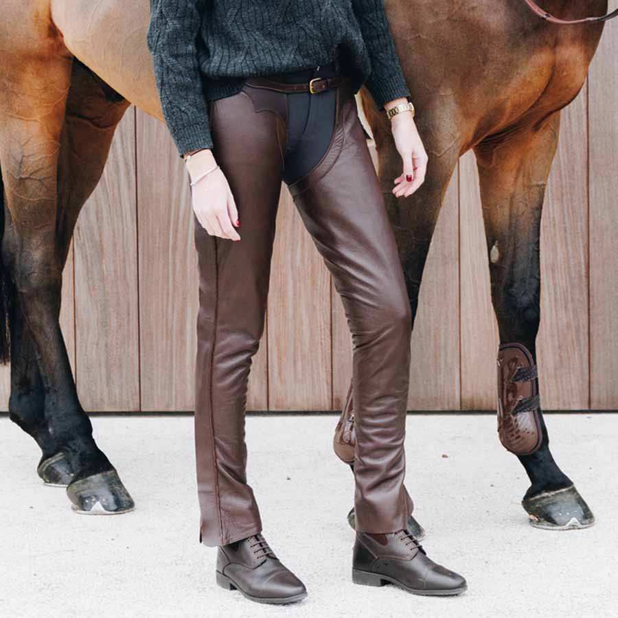 Chaps Leather Bruin