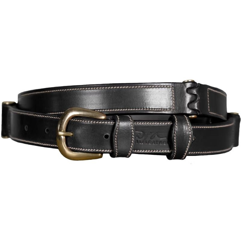 Riem Flat Leather Zwart