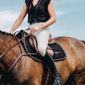 Leren riem Classic D Zwart Leren riem Classic D Zwart