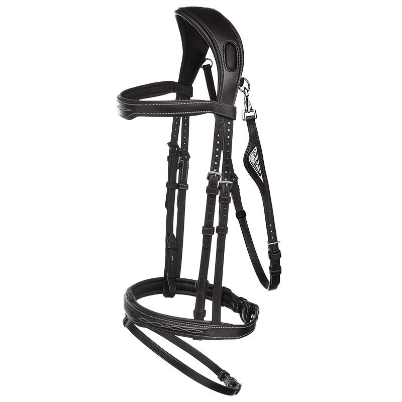 Hoofdstel Ready To Ride met Patroonstiksel Zwart