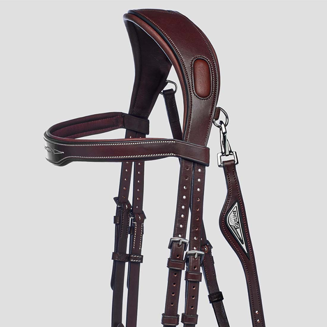 Hoofdstel Ready To Ride met Patroonstiksel Bruin