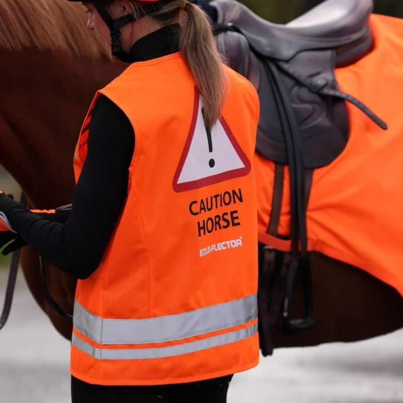 Reflectievest Caution Horse Oranje