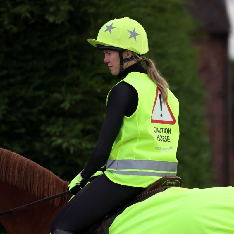 Reflectievest Caution Horse Geel