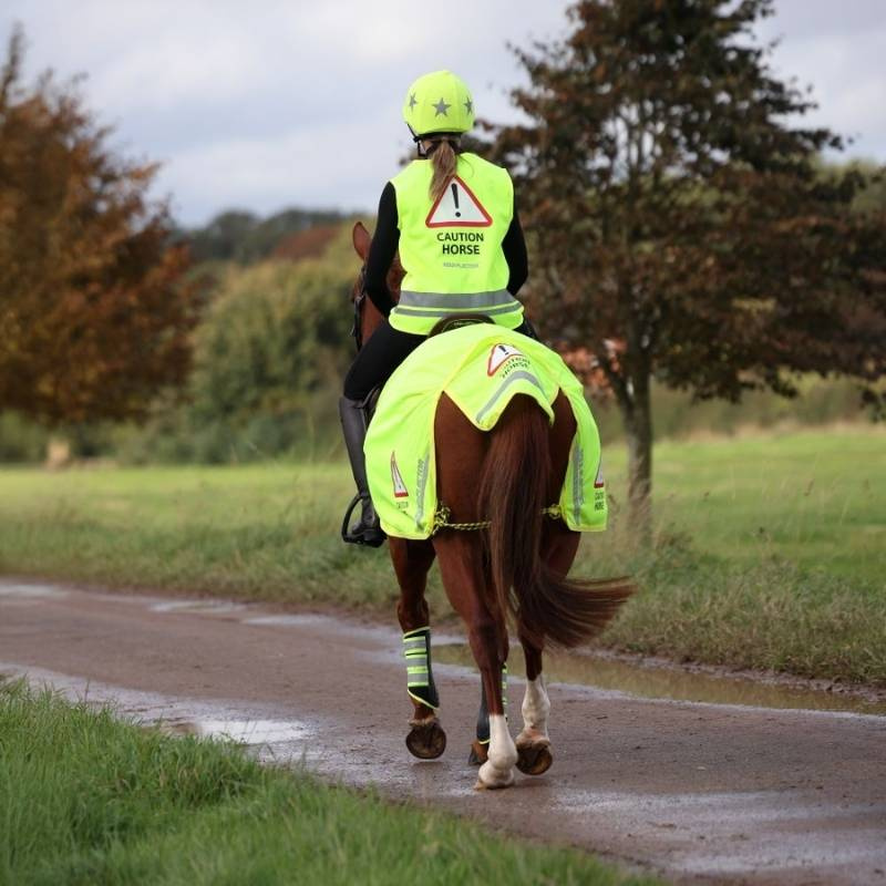 Reflectievest Caution Horse Geel