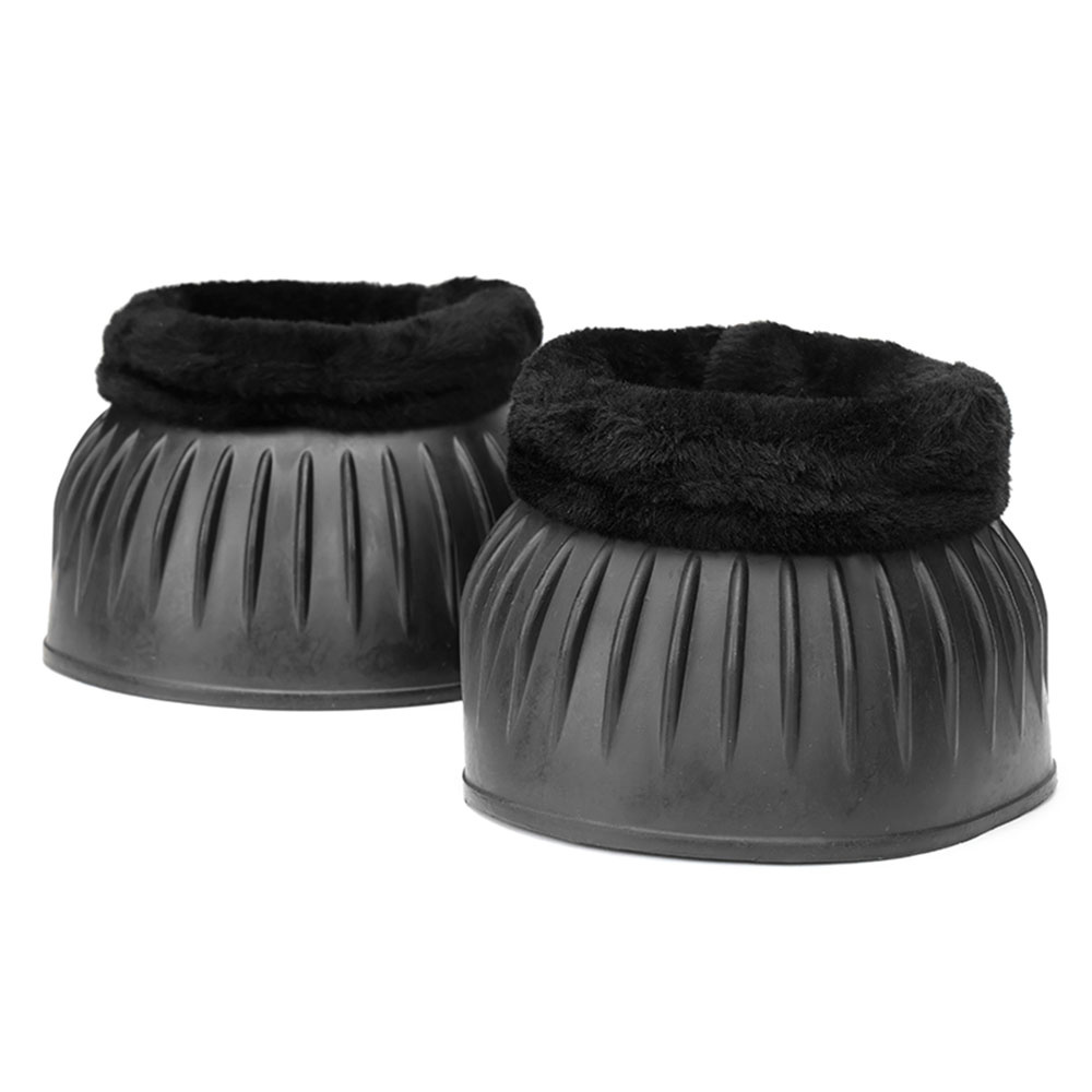 Rubberen Springschoenen met Fleece Voering Zwart