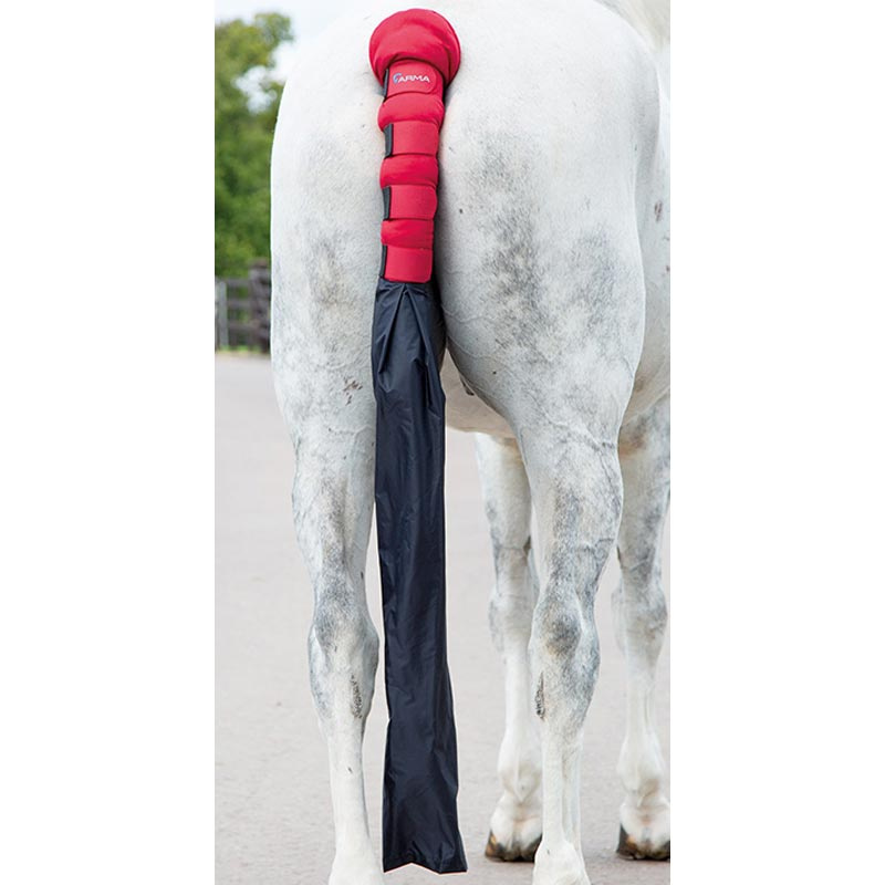 Staartbeschermer met zak Rood