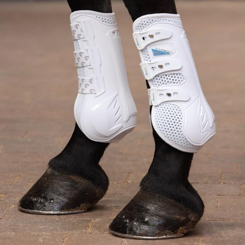 Dressuur beenbeschermers Carbon Wit