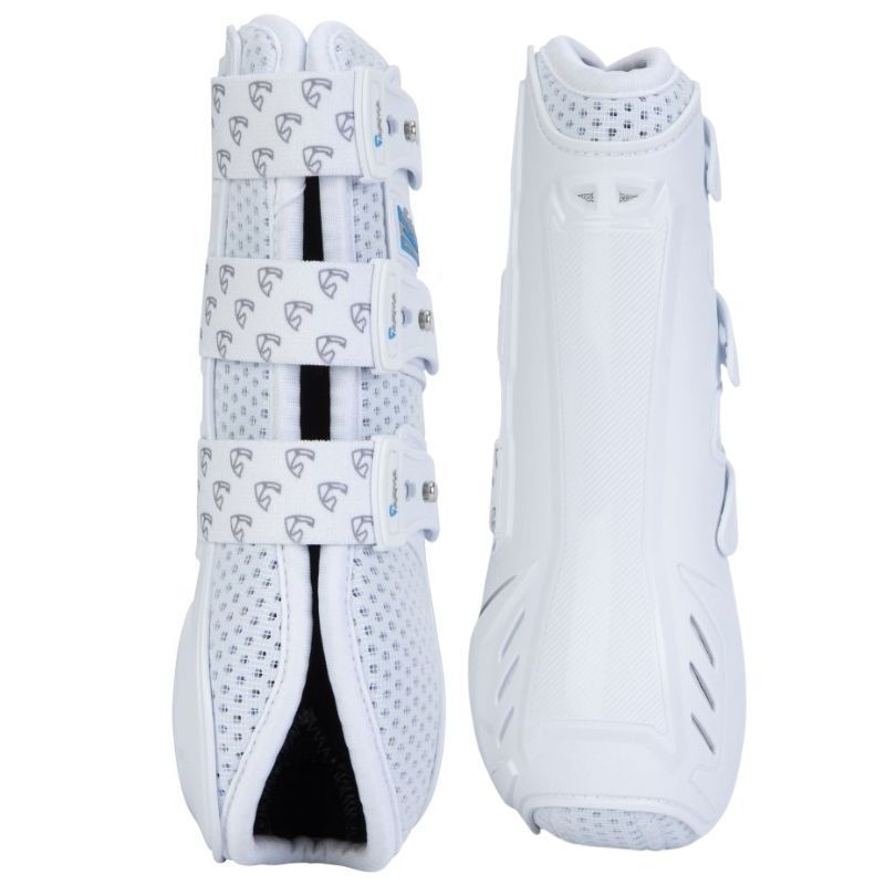 Dressuur beenbeschermers Carbon Wit