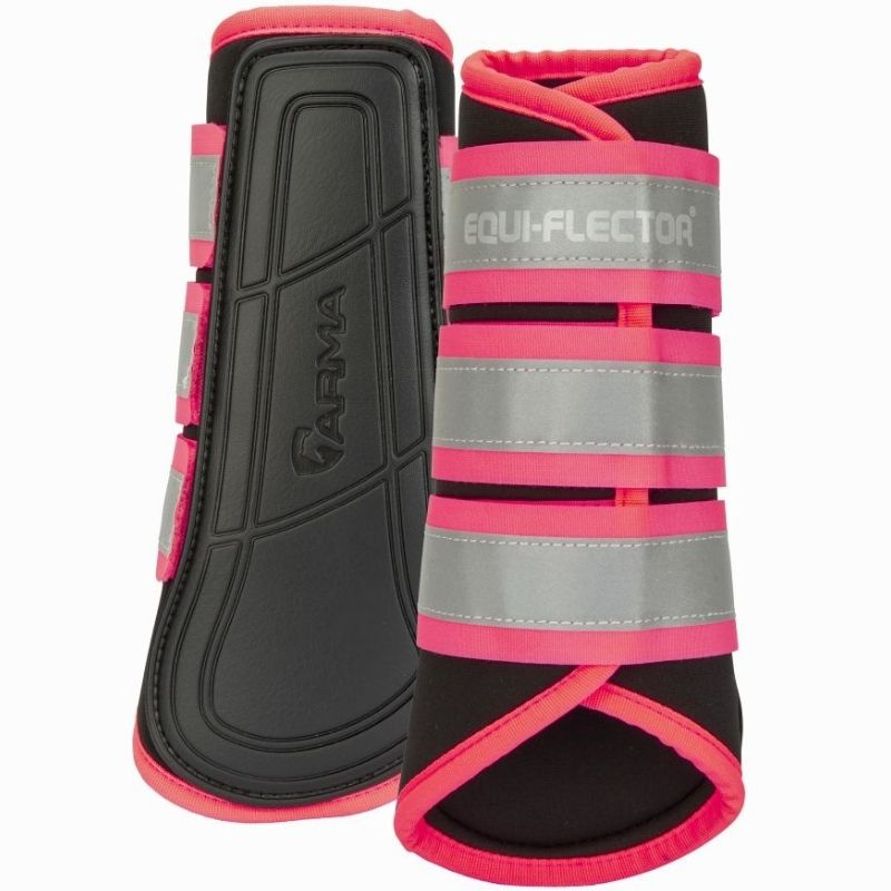 Beenbeschermers Equi-Flector Zwart/Roze