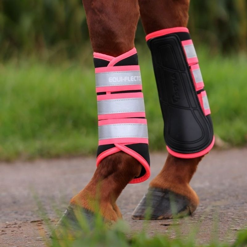 Beenbeschermers Equi-Flector Zwart/Roze