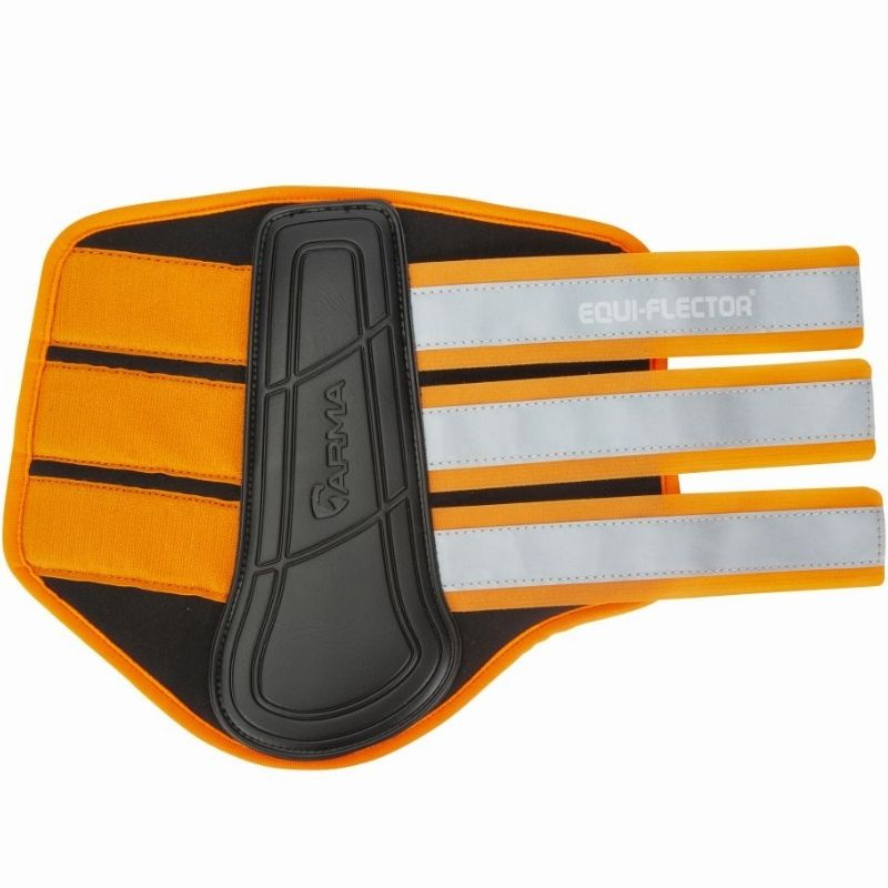 Beenbeschermers Equi-Flector Zwart/Oranje