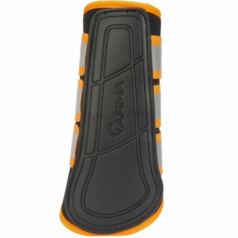 Beenbeschermers Equi-Flector Zwart/Oranje
