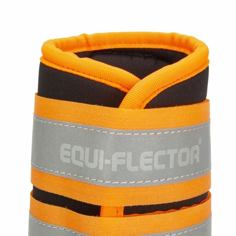 Beenbeschermers Equi-Flector Zwart/Oranje