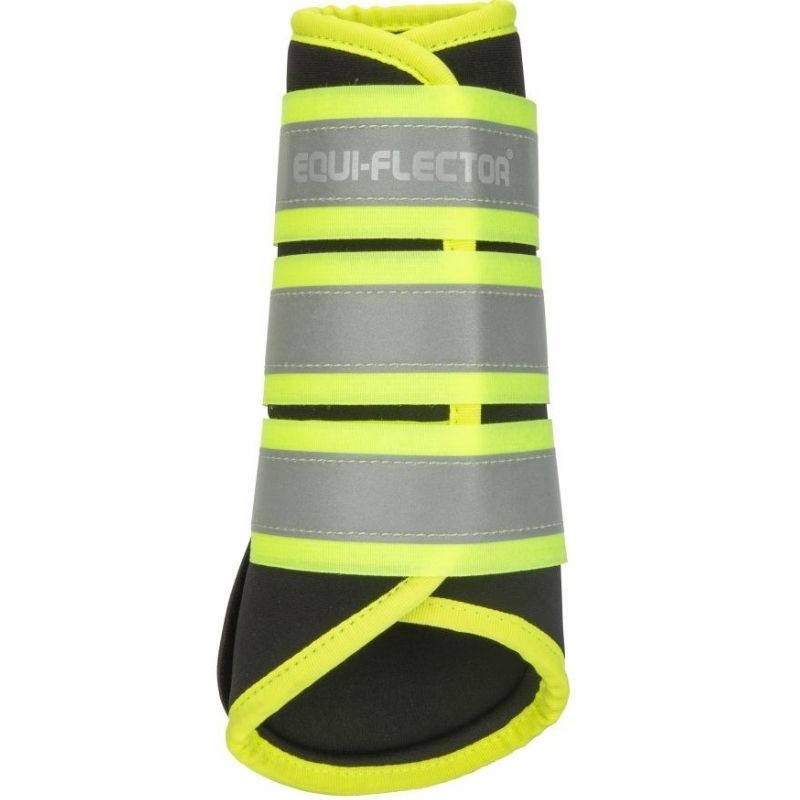 Beenbeschermers Equi-Flector Zwart/Geel