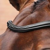 Hoofdstel Brede Neusriem LUSSO Opus 180M Zwart Hoofdstel Brede Neusriem LUSSO Opus 180M Zwart