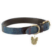 Hondenhalsband Tweed/Leer Marineblauw Hondenhalsband Tweed/Leer Marineblauw