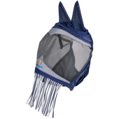 Vliegenmasker Fine Mesh with Ears & Nose Fringe Marineblauw Vliegenmasker Fine Mesh with Ears & Nose Fringe Marineblauw