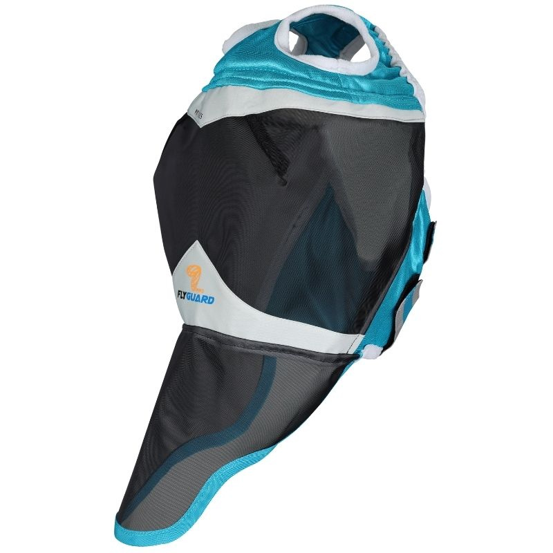 Vliegenmasker zonder Oren met Neus Fine Mesh Teal