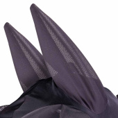 Vliegenmasker Stretch met oren in zwart Vliegenmasker Stretch met oren in zwart