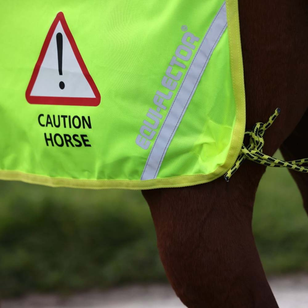 Uitrijdeken Mesh Reflector Geel