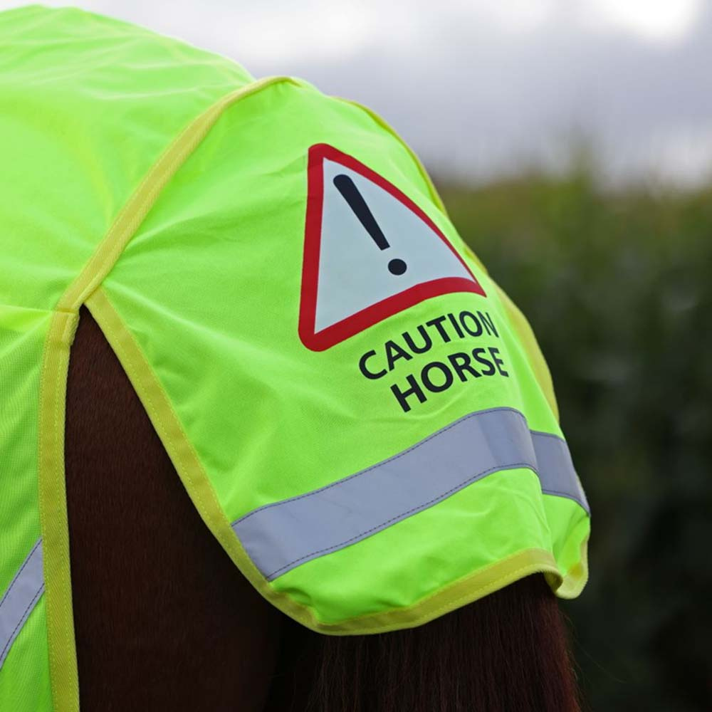 Uitrijdeken Mesh Reflector Geel