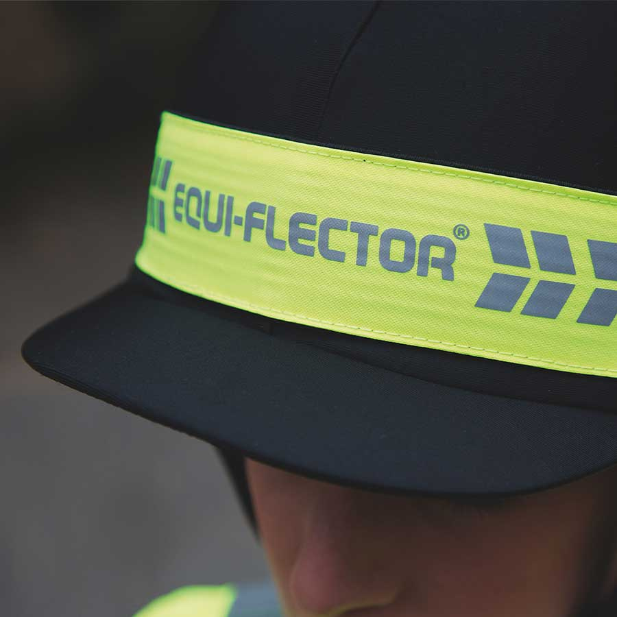 Reflecterende Helmband Geel