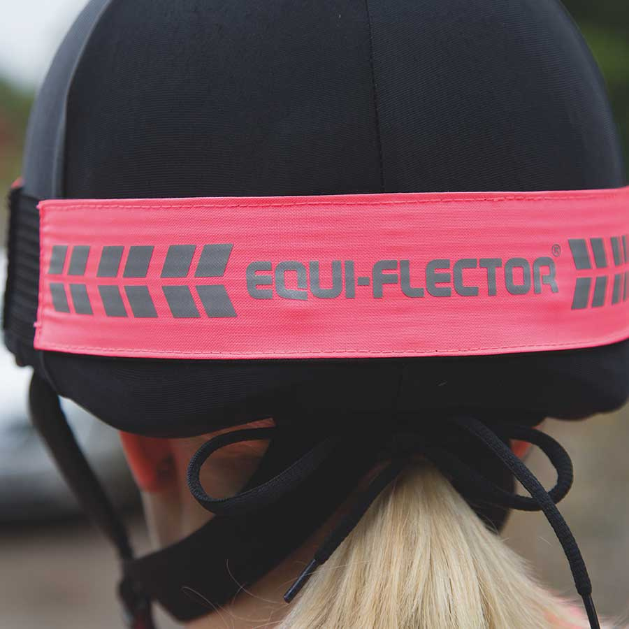 Reflecterende Helmband Roze