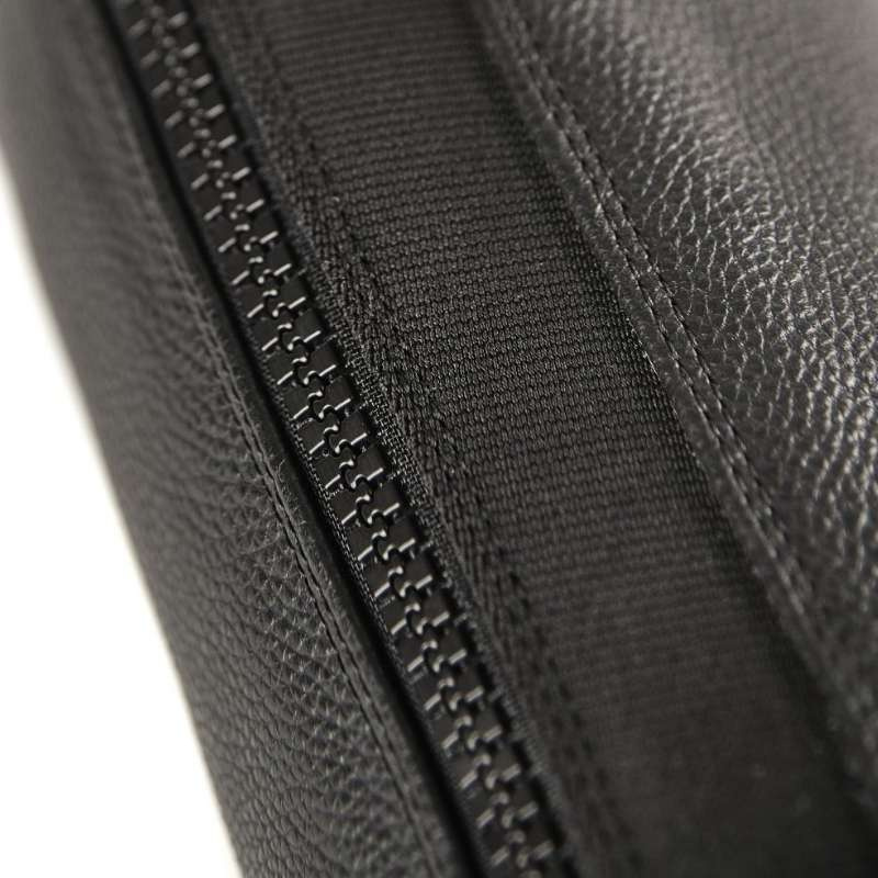 Short Chaps Leather Zwart