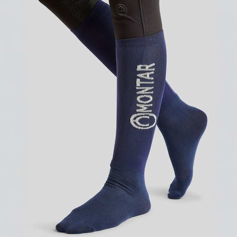 Rijsokken Nylon 3-pack Marineblauw