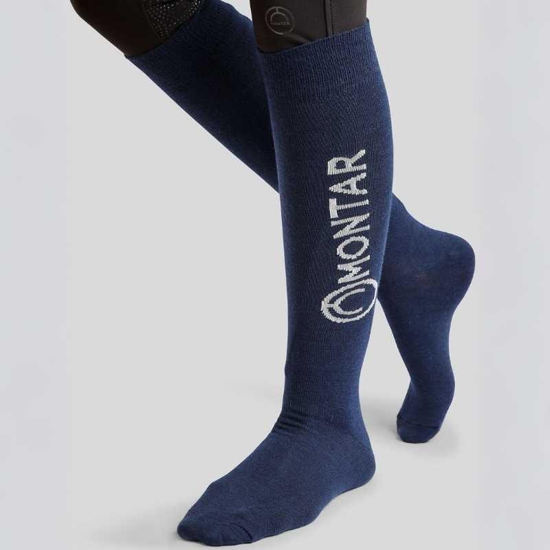 Rijsokken Wool Marineblauw