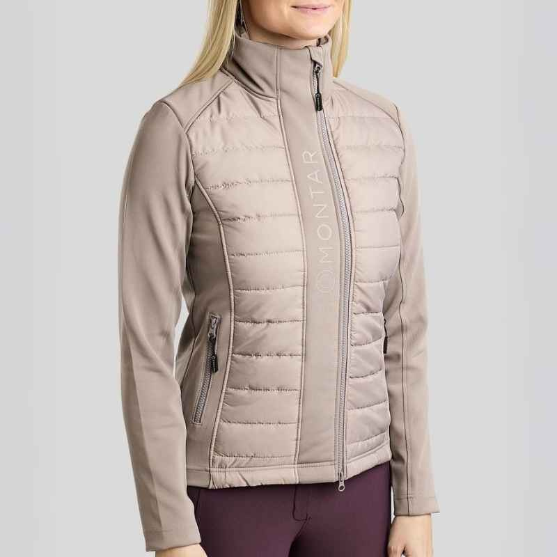 Hybride jas Emma Softshell Pearl Grey