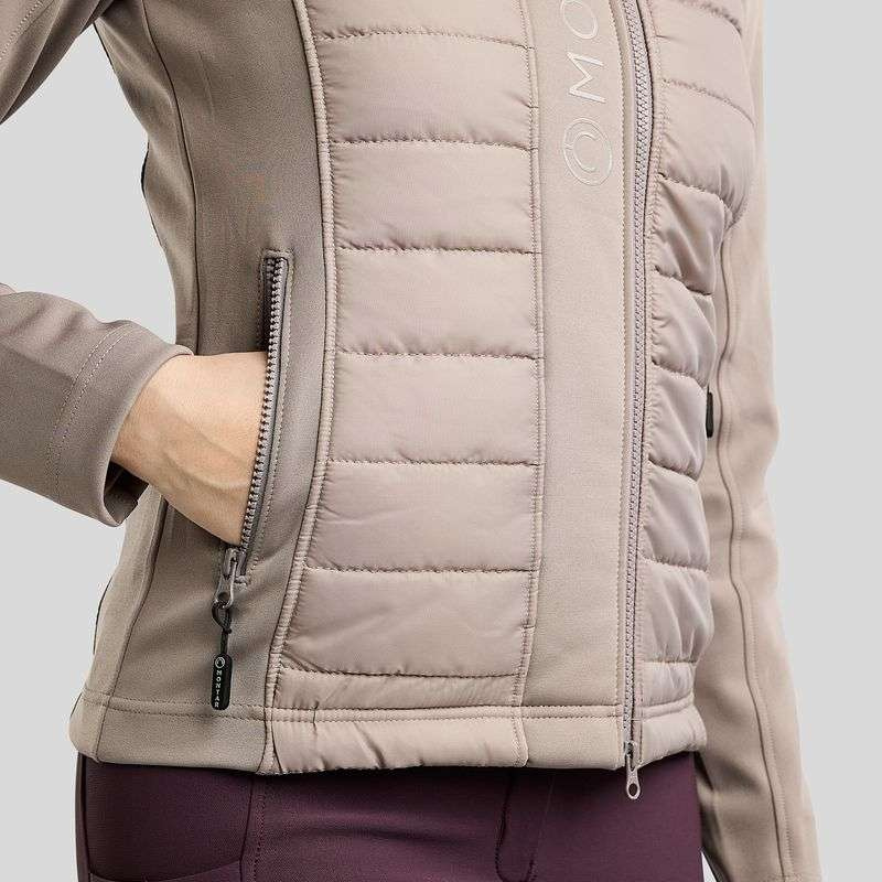 Hybride jas Emma Softshell Pearl Grey