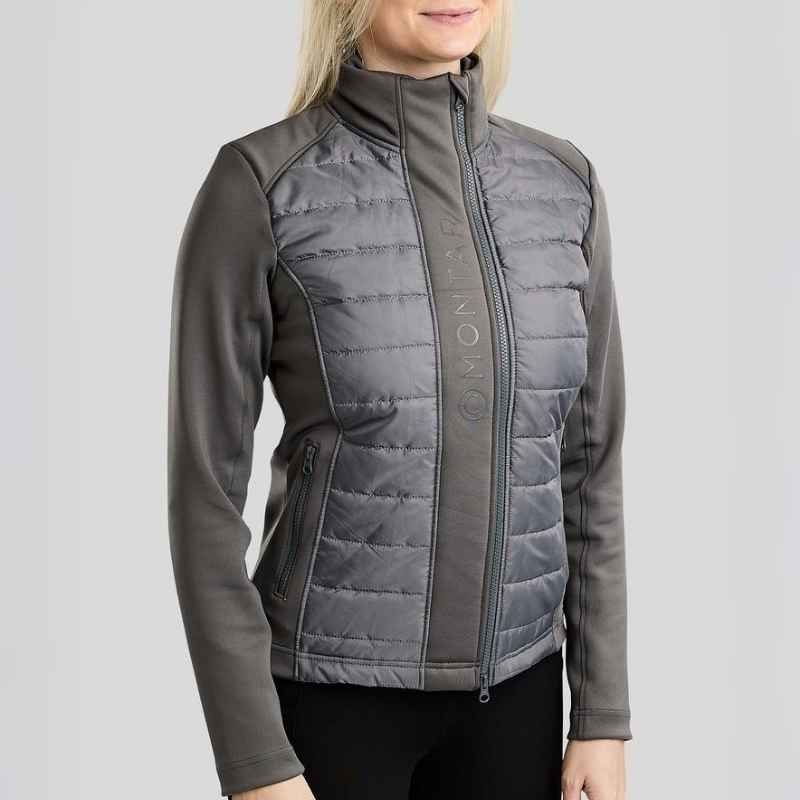 Hybride jas Emma Softshell Grijs