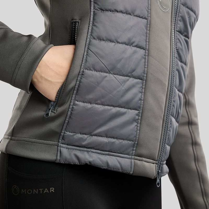 Hybride jas Emma Softshell Grijs