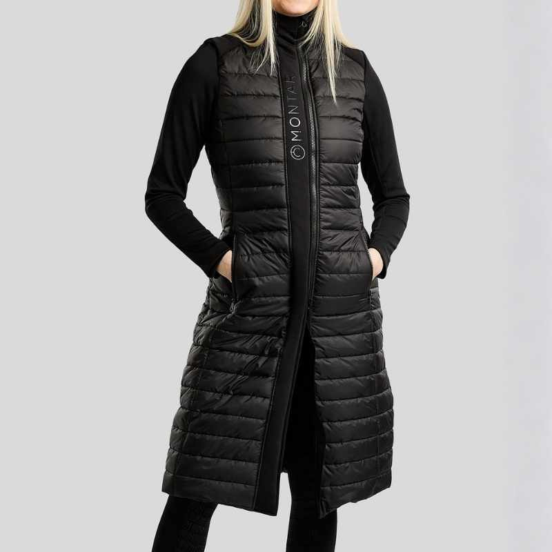 Lange Rijjas Emma Long Softshell Hybrid Zwart