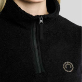 Teddyfleece MoEbba Q-Zip Zwart Teddyfleece MoEbba Q-Zip Zwart