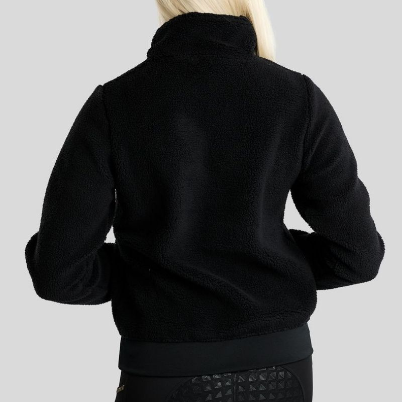 Teddyfleece MoEbba Q-Zip Zwart