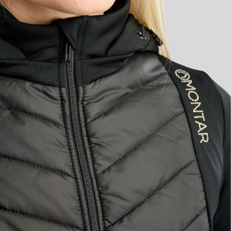 Hybride jas MoEverline Crystals Zwart