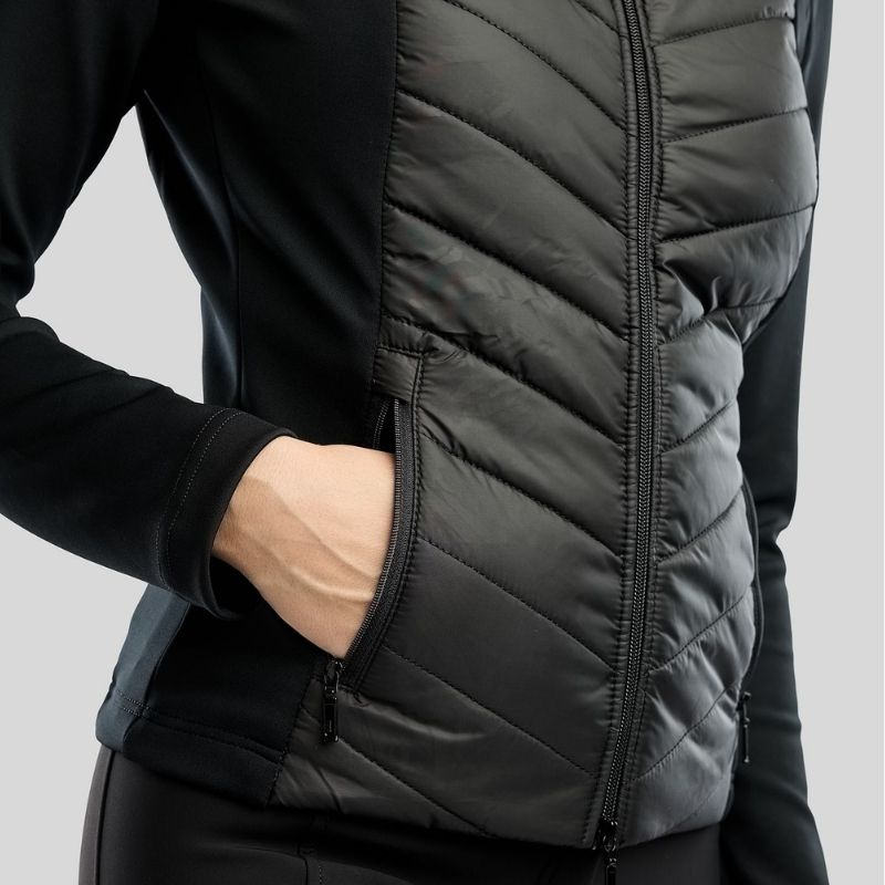 Hybride jas MoEverline Crystals Zwart