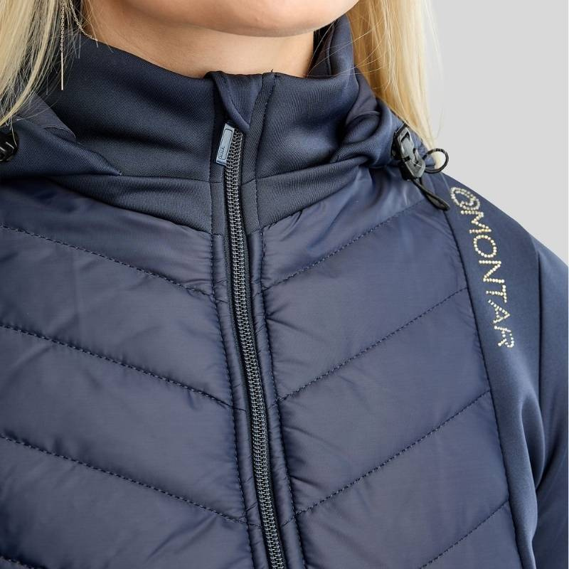 Hybride jas MoEverline Crystals Marineblauw
